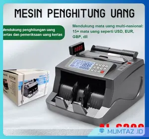 Mesin Penghitung Uang Money Counter Hitung Penghitung Mengenali Banyak Mata Uang Multi-Nasional 15+ Termasuk USD EUR GBP