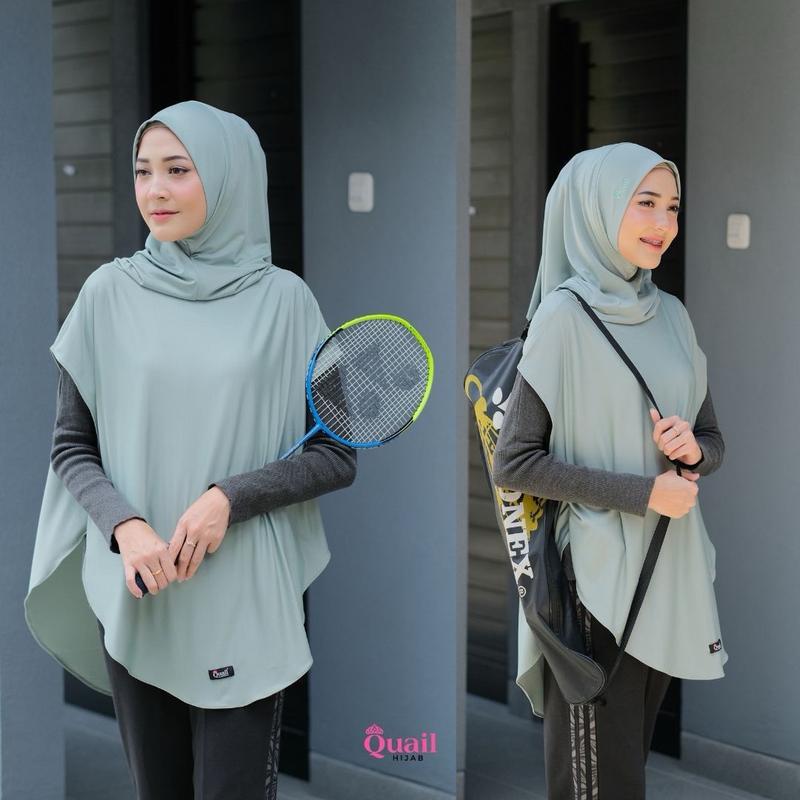 Anasya sport hijab jersey premium by quail hijab Sporty Syari Instan 6