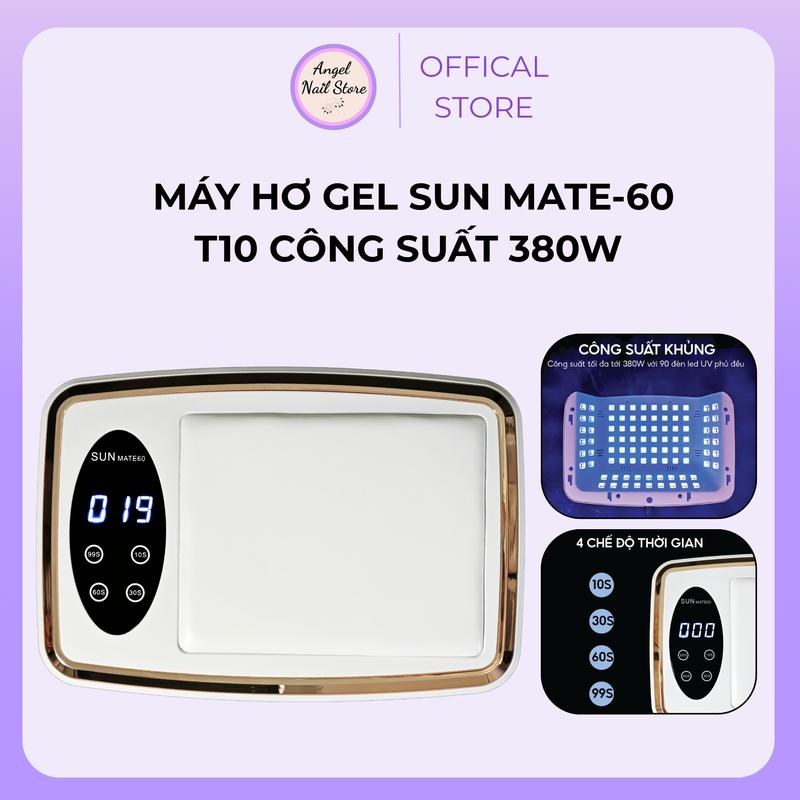 Máy Hơ Gel SUN MATE-60 Công Suất 380W 90 bóng LED UV Chính Hãng - Bảo Hành 6 Tháng