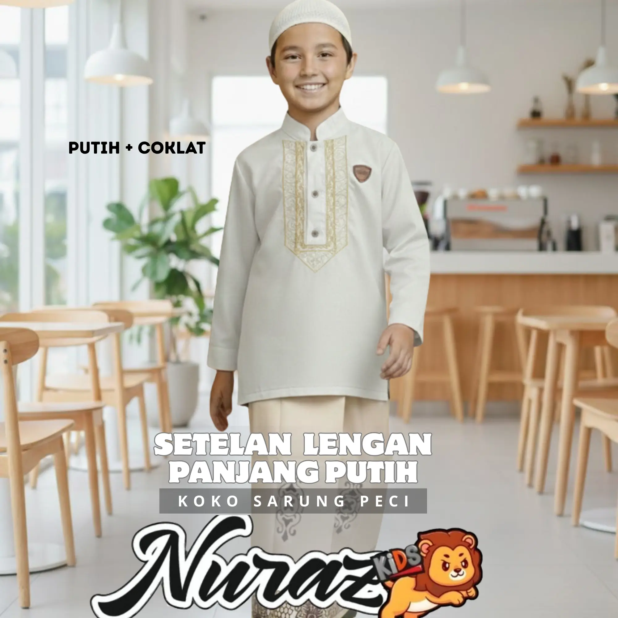 KOKO PUTIH + SARUNG COKLAT