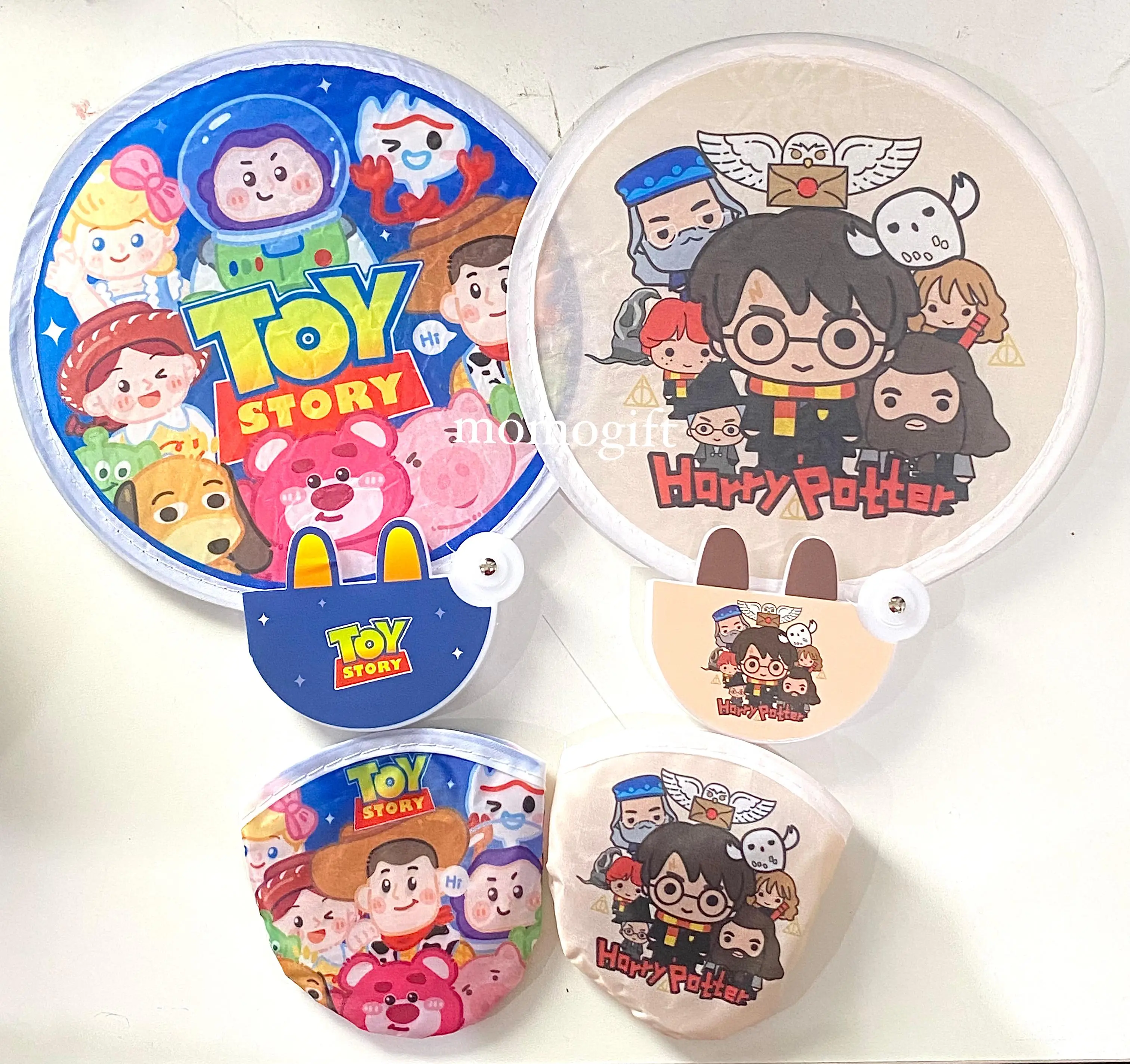 Kipas Tangan Bentuk Bulat Kipas Foldable Bisa Di lipat Untuk Daily Premium Lucu Cartoon