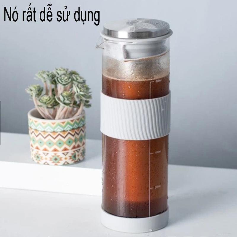 Giao hàng tận nơi | Bình Pha Cà Phê Cold Brew 800ml Bình ủ cafe cold brew Chất liệu thủy tinh Bình pha trà phin bottle