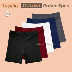 5 Pcs Celana Short Wanita Dewasa Legging Pendek Shortpants leggings