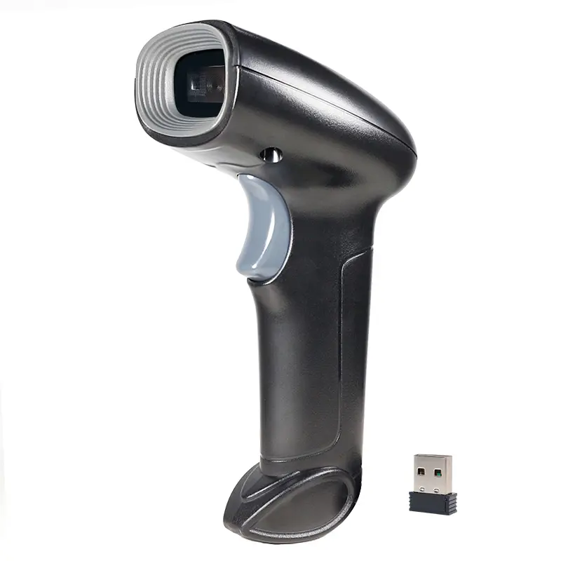 Self-developed 2.4G dual-mode wireless bluetooth barcode scanner support online firmware upgrade suitable for supermarkets and retailers long transmission distance stable