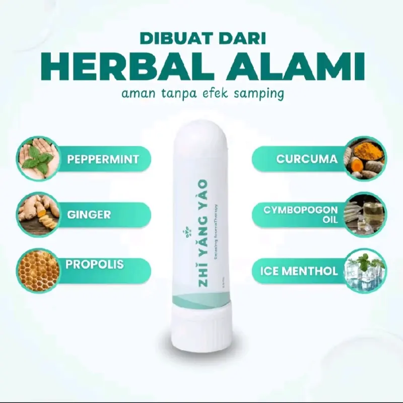 BISA COD - Zhi Yang Yao - Inhaler Vertigo Pusing Berputar Herbal Alami Aromaterapi obat  nafas 1