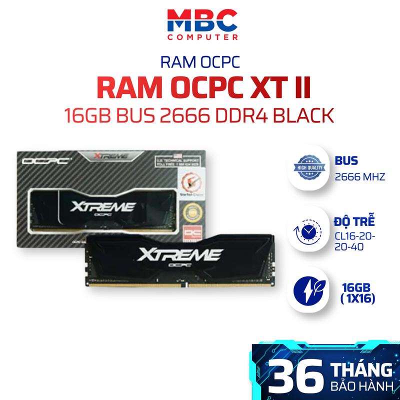 RAM OCPC XT II 16Gb DDR4-2666 CL19 1.2V Black