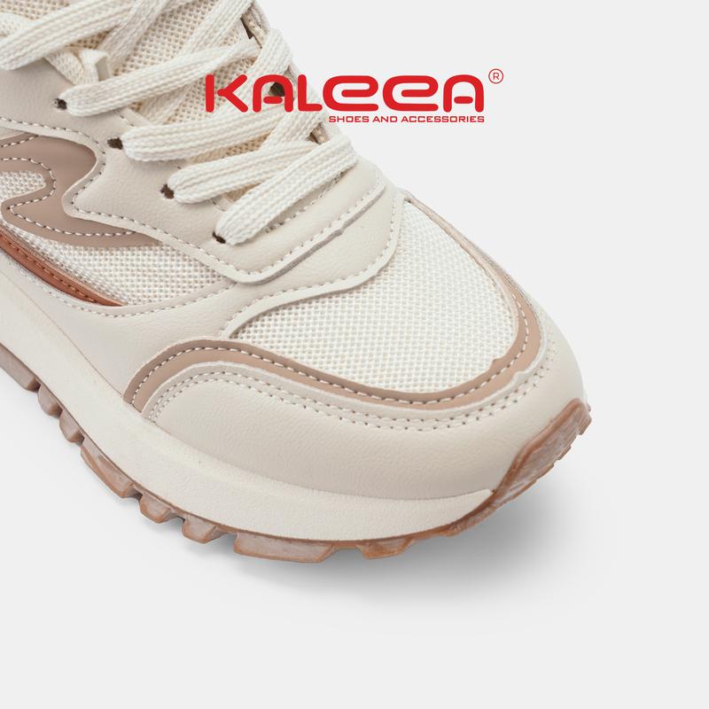 Giày thể thao nữ Kaleea T79 (+1 size) đi bộ tập gym lưới dệt kim sneaker đế cao 3p 5