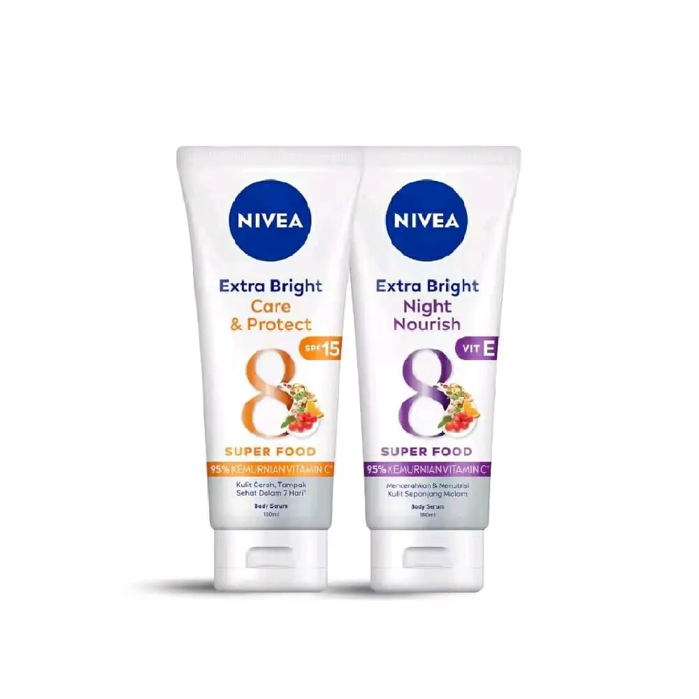 NIVEA Body Serum Extra Bright Day & Night [Care Protect & Night Nourish] 180ml