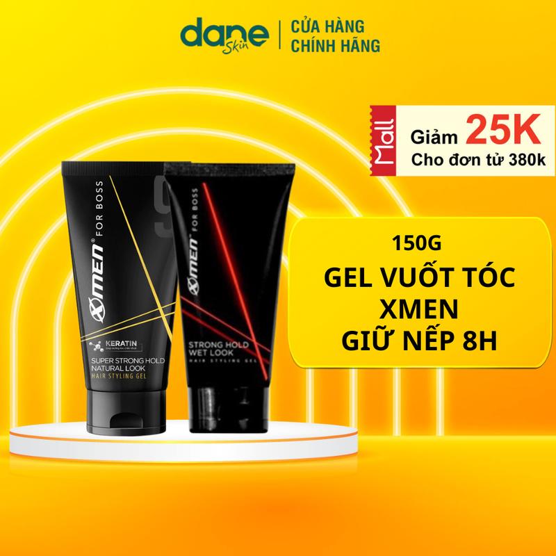 Gel Vuốt Tóc Cho Nam X-Men For Boss Super Strong Hold Natural Look 150gx1cv1xvx21x10v