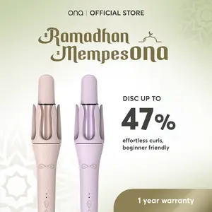 ONA [Reina] Hair Auto Curler Catokan Rambut Curly Keriting Otomatis Garansi Tukar Unit Baru 45 Watt 20 Juta Ion Negatif 3 Suhu