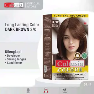 Cultusia Hair Color Dark Brown 3/0 30 ml | Cat | Pewarna