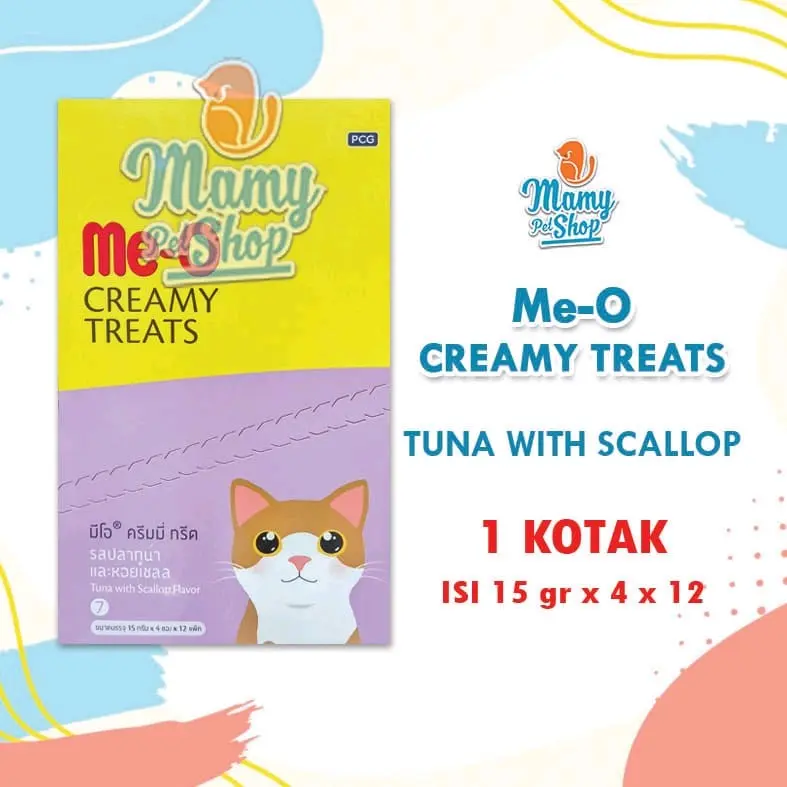 MEO CREAMY 1 KOTAK ISI 4 X 12 SNACK KUCING 8