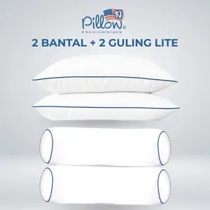 PROMO Paket 2 Bantal + 2 Guling Double CompleteLite-109 pillow