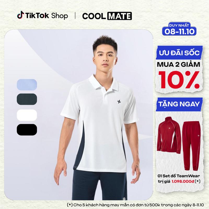 Set thể thao nam Áo Polo Promax Sideflow và Quần Promax (Tennis, Pickleball...) - Coolmate