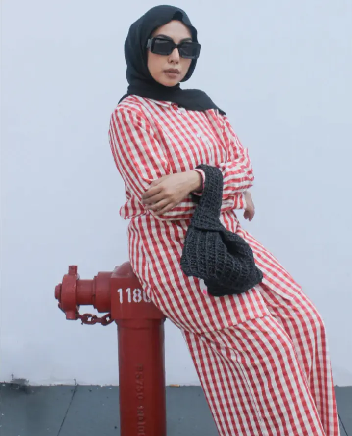 Checkered Shirt in Retro Red