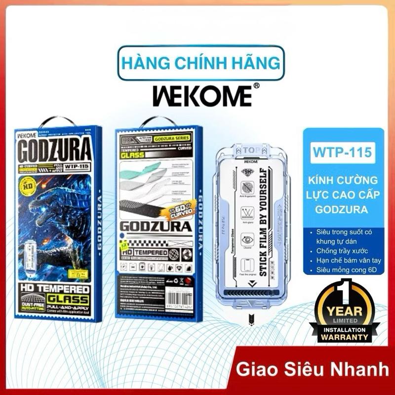 Xả Hàng Giá Hời - Kính cường lực Godzura WTP-115 Trong Suốt Có Khung Tự Dán mới nhất 2025, Viền Siêu Mỏng Dành Cho Iphone