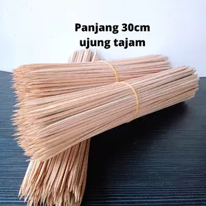 Tusuk Sate / Tusuk Buket / Stik Bambu Panjang 30cm isi 100pcs