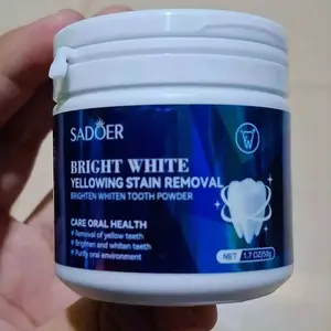 Bubuk Teeth Whitening teeth whitening pemutih gigi permanen bpom 100% original / Pemutih Gigi Kuning dan Menghilangkan Karang Gigi