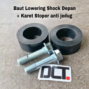 Baut Ceper Lowering Downsize Shock Depan Matic Bebek Honda Yamaha Suzuki Plus Karet Stopper Anti Jedug