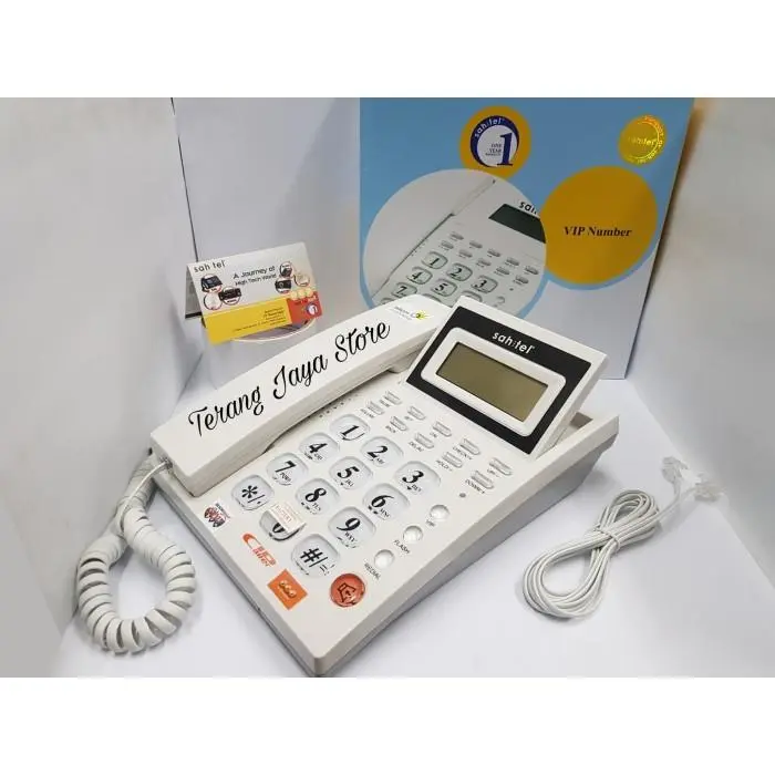 Telepon Kabel Sahitel S57 Pesawat Telepon Rumah Sahitel S-57 (Putih)
