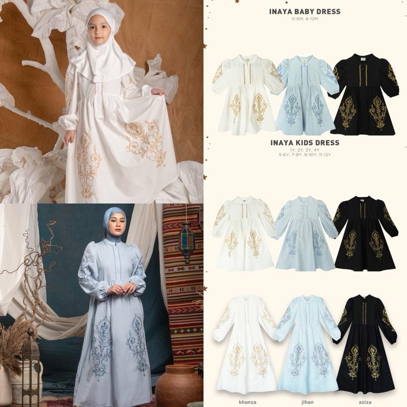 Bohopanna - Inaya Dress Bohopanna - Inaya Kids Dress - Inaya Baby Dress - Raya Collection Bohopanna - Baju Muslim Anak Bohopanna - Pakaian Muslim Anak - Gamis Anak - Tunik Anak 0
