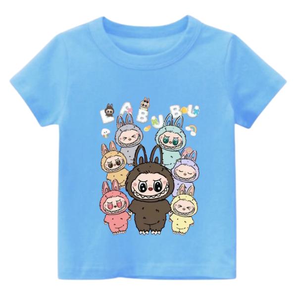 Kaos Anak Perempuan Lengan Pendek Gambar LABUBUU Katun Combed 30s Premium Quality Usia 1-11 Tahun Anak-Anak kaos  labuh Cotton 8