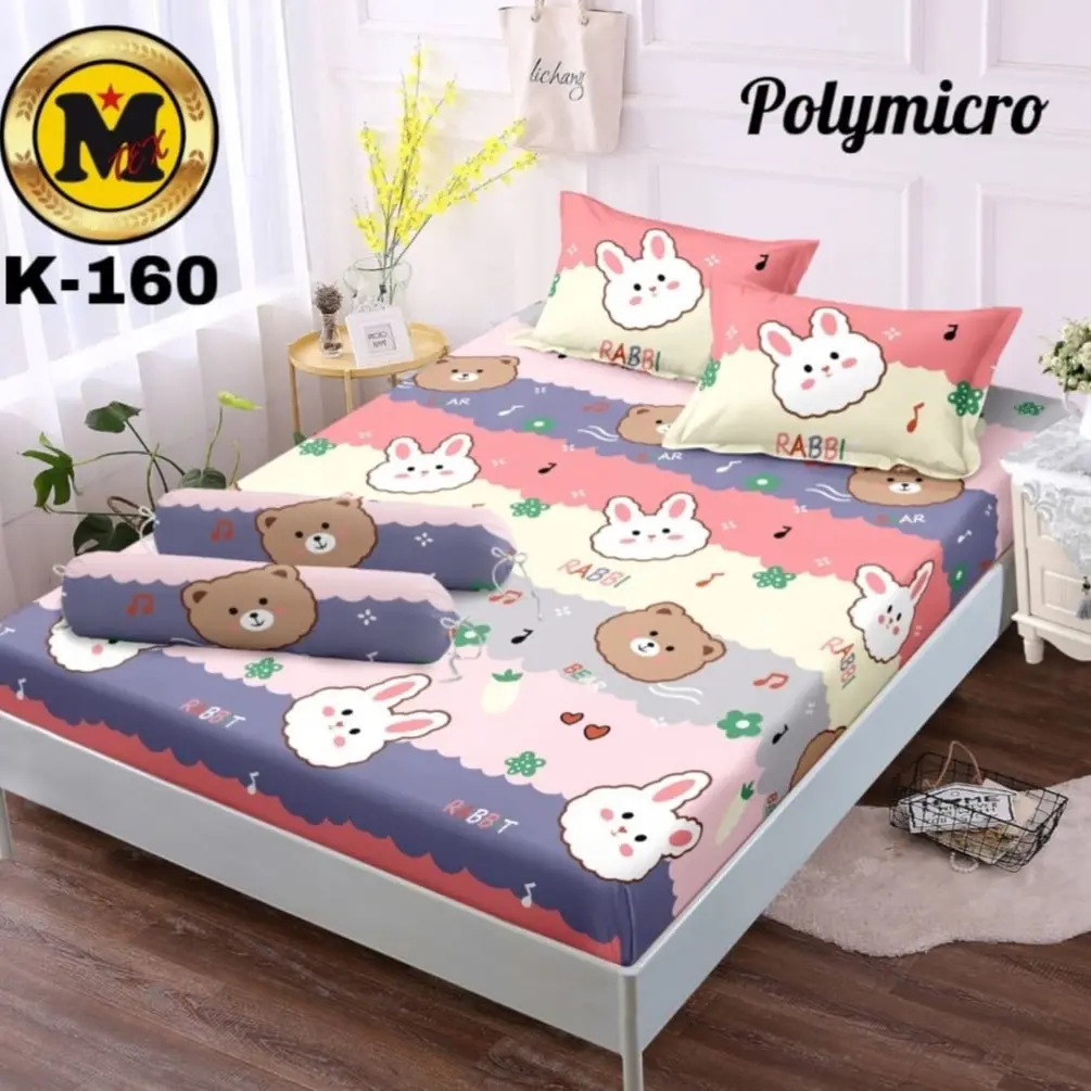 Promo SPREI Homemade Karakter anak ukuran 180x200 160x200 Termurah FREE 2 sarung bantal  dan  guling 1 SPREI lantai springbed Kasur Busa