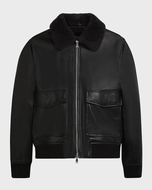 JAKET KULIT PRIA tebal  waterproof  keren  hitam  cowok  zipper  distro 4