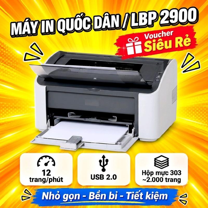 Máy In C a n o n 2900 LBP2900/3000 Laser Đen Trắng A4 USB Gia Đình Văn Phòng