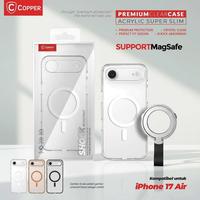 Gambar Kompatibel Untuk iPhone 17 Air – COPPER Slim PC Hardcase + Metal Ring Stand - Black, Case Only dari Copper Official Balikpapan Kota Balikpapan 3 Tokopedia