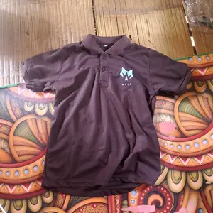Polo Shirt Pria Lengan Pendek Size M-XXL Wolf 100% Soft PE Pique Premium Unisex Reguler Fit Kualitas Jahitan Terbaik