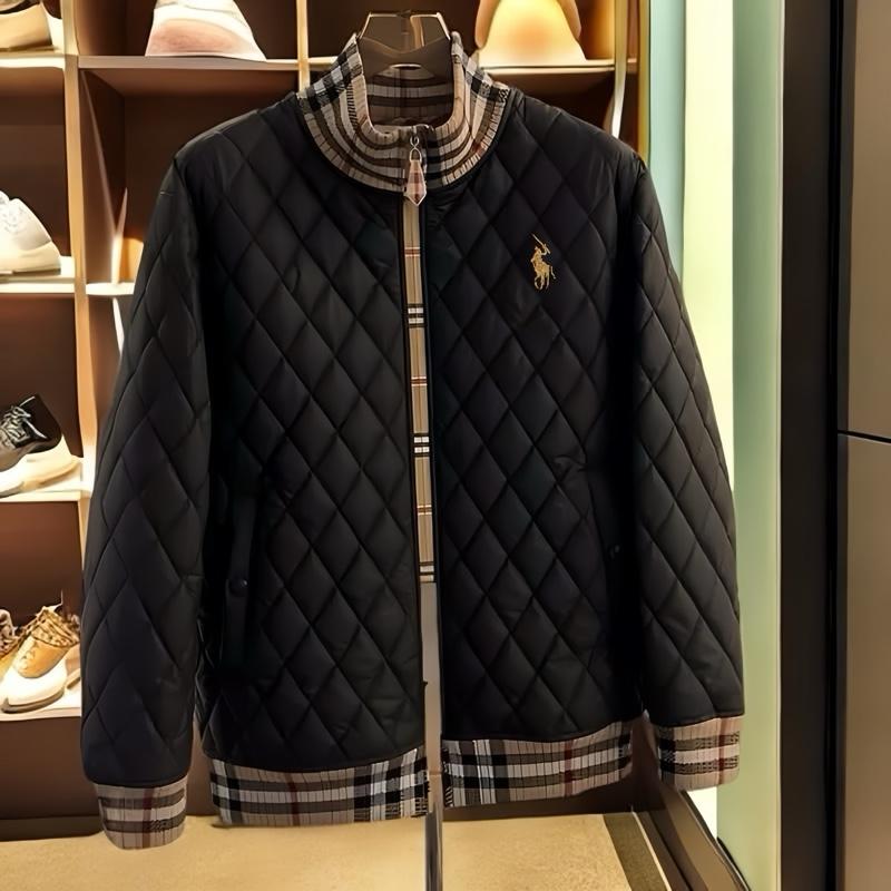  Áo phao AN39 chất phao trần bông tay phối kẻ logo thêu ngực thiết kế đa năng phù hợp cho cả nam và nữ size M đến XXL 