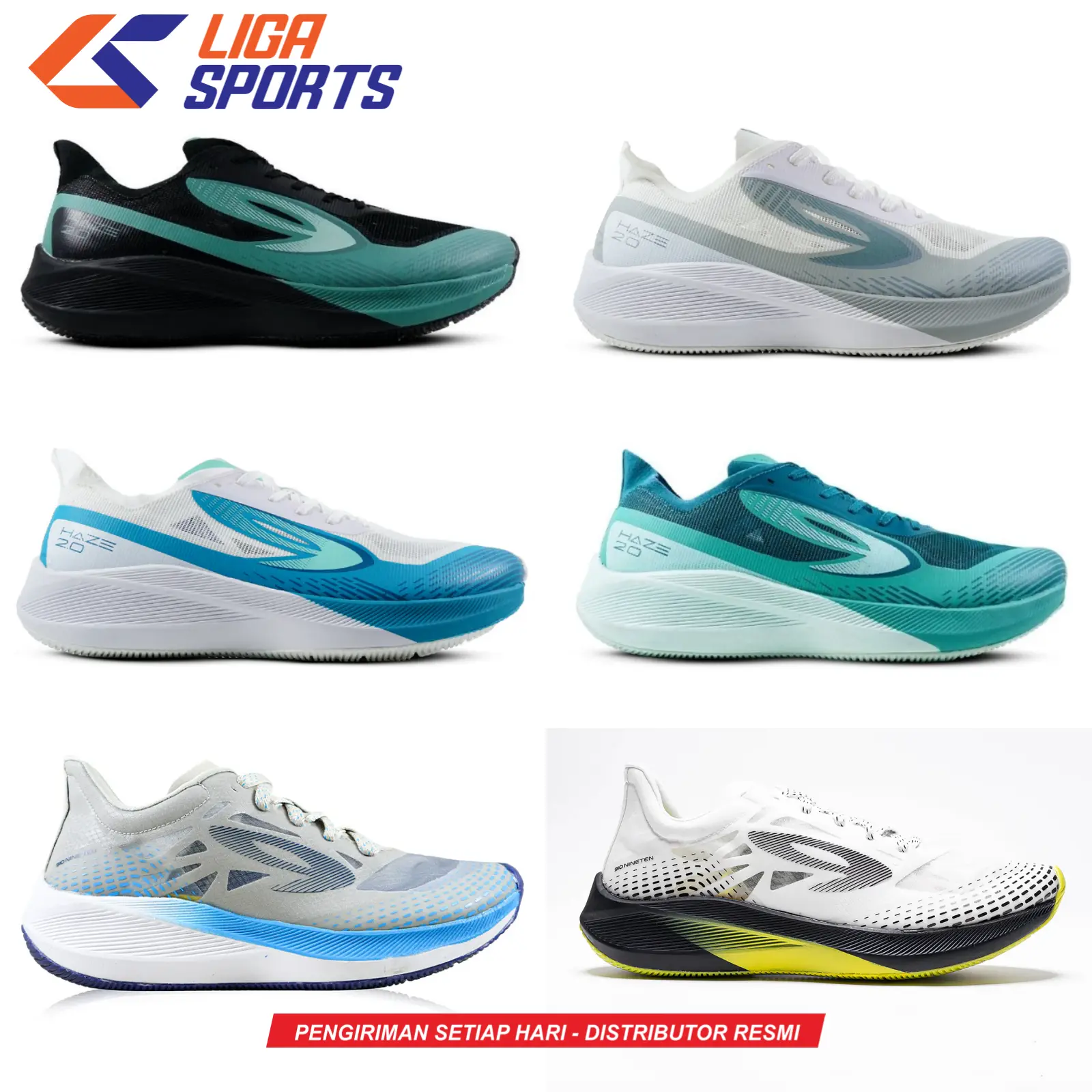 Sepatu running lari 910 Nineten Haze 1.5/2.0 Original