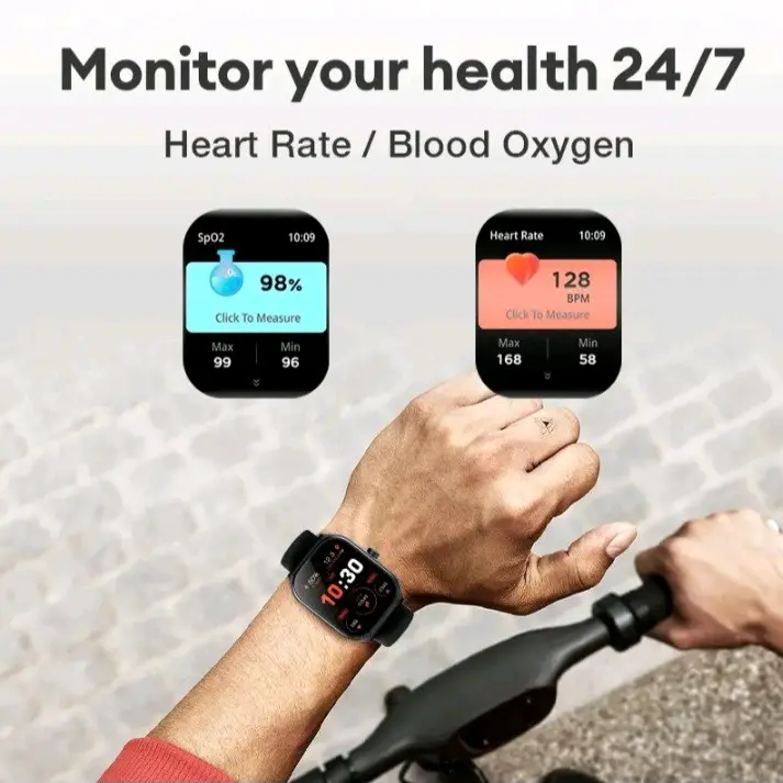 Simbojoy Smartwatch 2.01-inch Curved IPS Screen Bluetooth Call Running Pace Custom Wallpaper Smartwatch Health Monitoring Jam Wireless 3