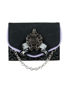 Cartera plegable de tres paneles con impresión de insignia metálica de alta calidad, tarjetero personalizado y a la moda, monedero con ventana para identificación, accesorio elegante