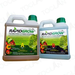 RAPIDGROW ( BAJA AB ) Hydroponics Liquid Fertilizers - Hidroponik / Fertigasi / Sayuran (2L A + 2L B)