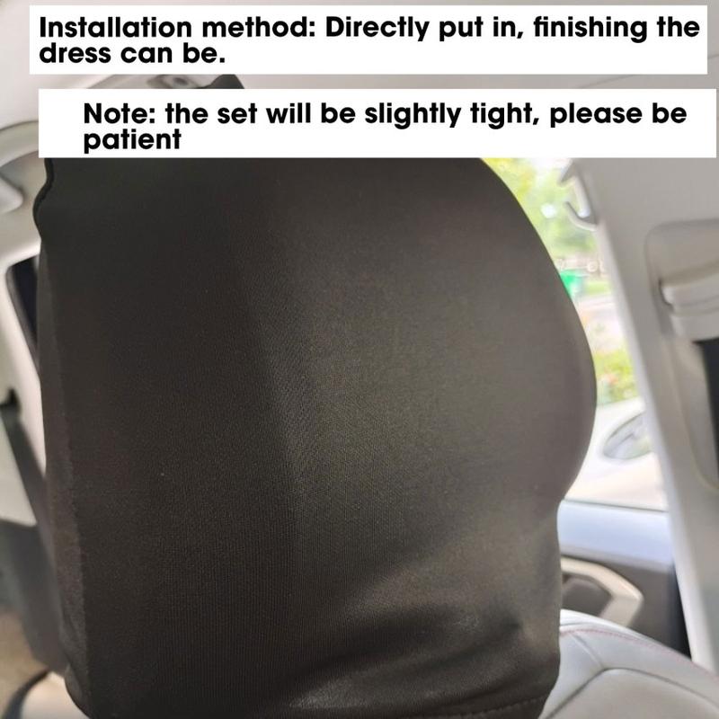 Product Introduction of 1PC Car Seat Headrest Cover Anti-Dirty Elastic Protective Cover Car Interior Products Modified Seat Cover Lorry Sedan Universal 25