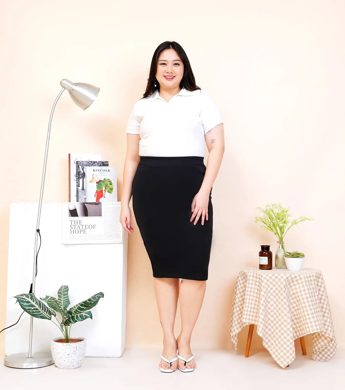 HYGET ROK SPAN SCUBA JUMBO | Rok Kerja Formal | Rok Basic Scuba