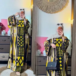 Gamis Kaftan Ariana Jumbo Busui Resleting Rayon Tebal