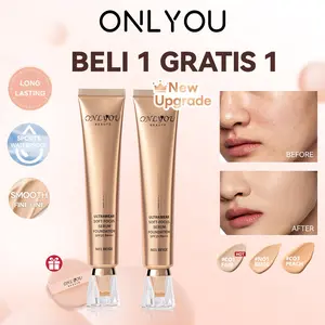 【BPOM certification】 ONLYOU Serum Foundation / moisturizing lasting makeup / dry skin available/COD/Beli 1 Gratis 1 Gratis PUFF