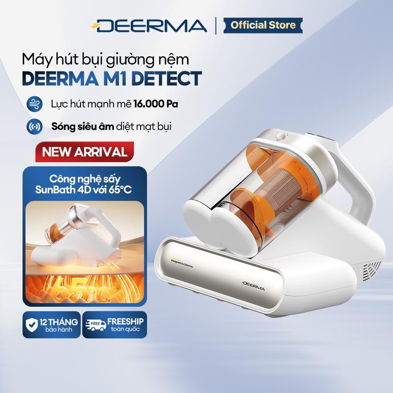 Máy hút bụi giường nệm Deerma M1 Detect lực hút 16.000Pa, công nghệ sấy SunBath…