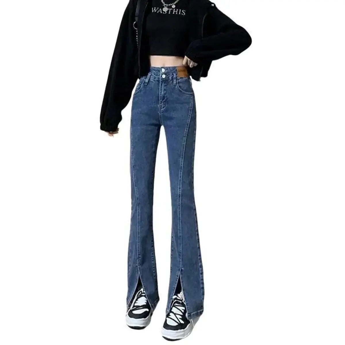 Jeansnjune Celana Jeans Cutbray Wanita Highwaist Jeans Cutbray Premium Korean Style Fit Kaki Nyaman Panjang Denim Cewek Slim Keren