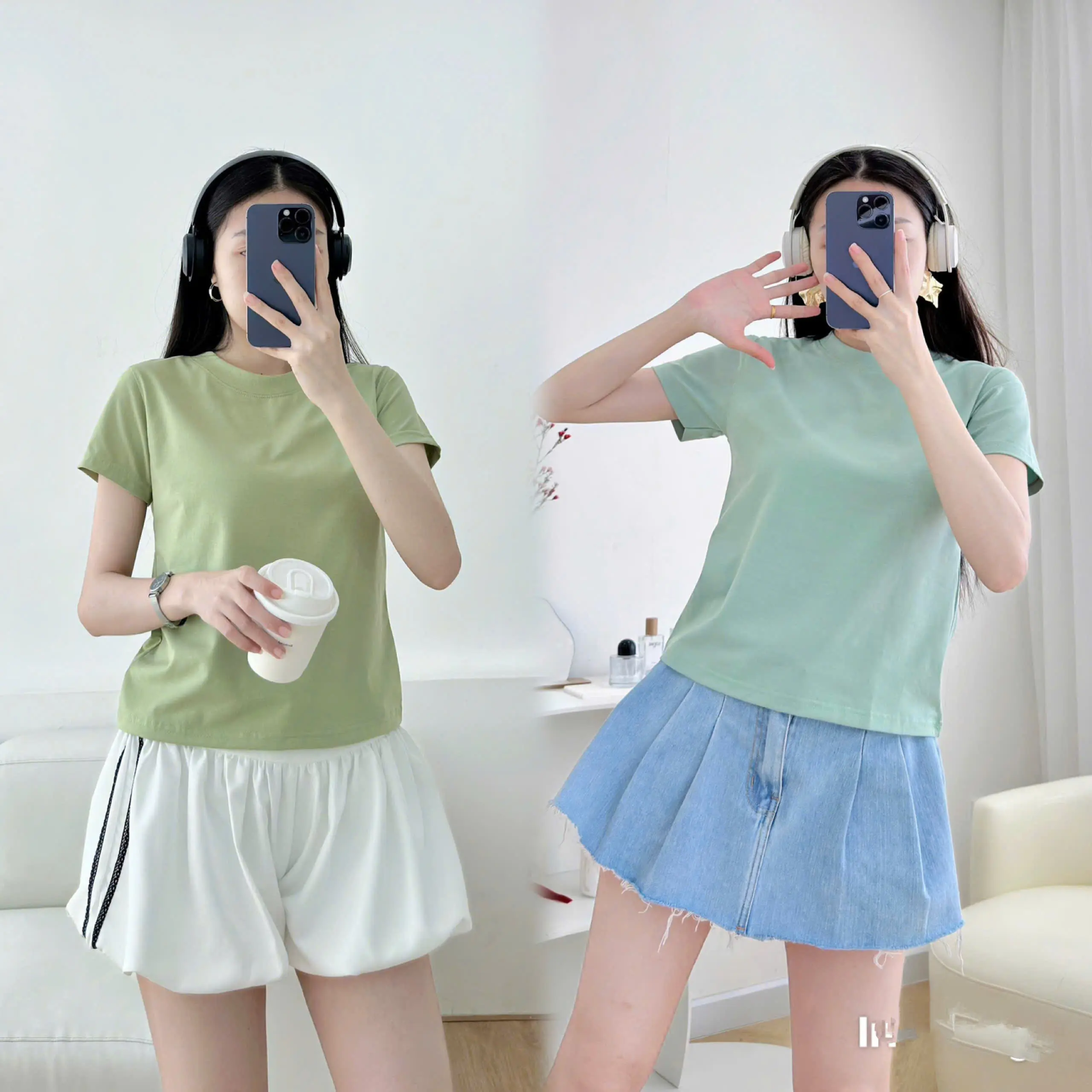 ÁO THUN BABY TEE TRƠN NHIỀU MÀU DỄ PHỐI ĐỒ BBT26 Mùa Hè Cổ Tròn | BigBuy360 - bigbuy360.vn