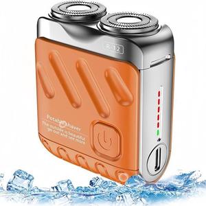 携帯用電動シェーバー、防水電気シェービングマシン、男性用デュアルバード浮動ヘッド、旅行用グルーミングツールに最適