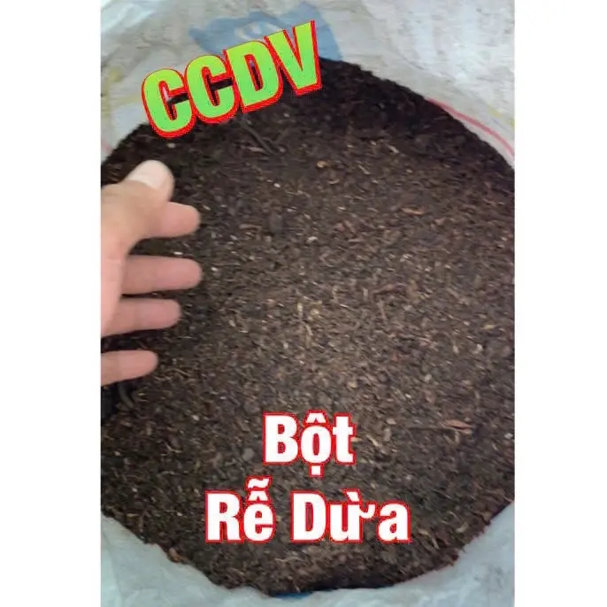 Rễ Dừa Mục Không Đất: (Cục - Bầm - Nát - Bột).  Giúp cây phát triển tốt - Sạch từ thiên nhiên - Bao (52x84)cm: Nặng: từ 8 kg - 14 kg 3