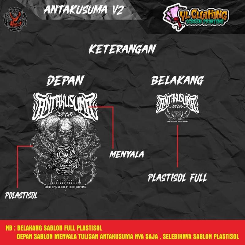 Kaos Pendek Antakusuma V2 T-Shirt Original YL Store Kaos Sablon Motif Unisex Katun Pria Distro