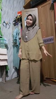 Product Review of SPESIAL ISI 2 INNARA PAKET BUNDLE SETELAN WANITA -( CELANA DAN ATASAN ) ONE SET WANITA from "**" 0
