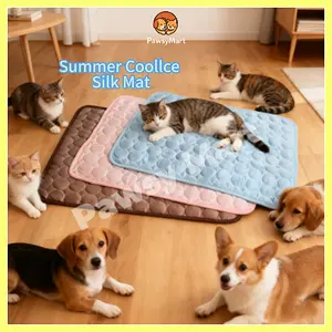 Pawsy Mart-Summer Pet Mat Pad Kucing&Anjing - Alas Pendingin Hewan - Mat untuk Anjing Kucing
