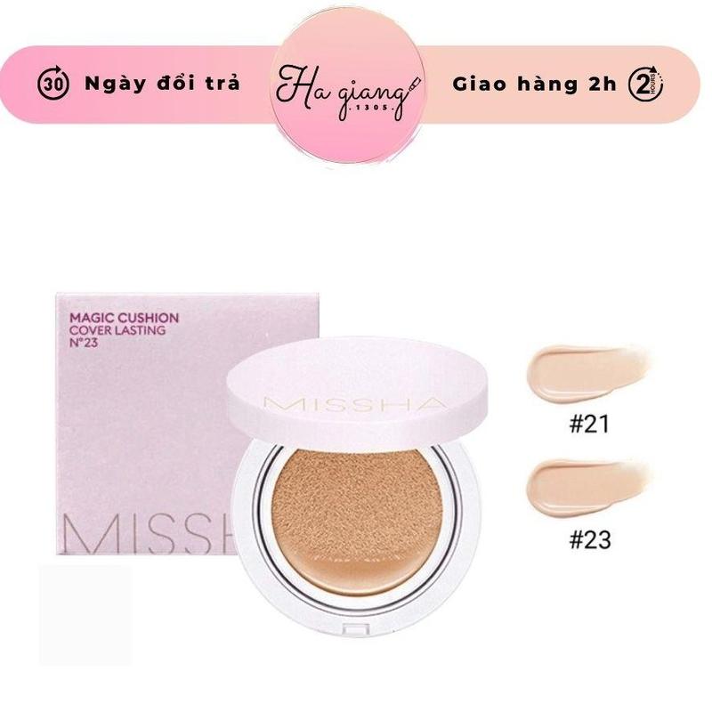 Phấn Nước Missha Magic Cushion Cover Lasting Vỏ Hồng hiệu ứng căng bóng