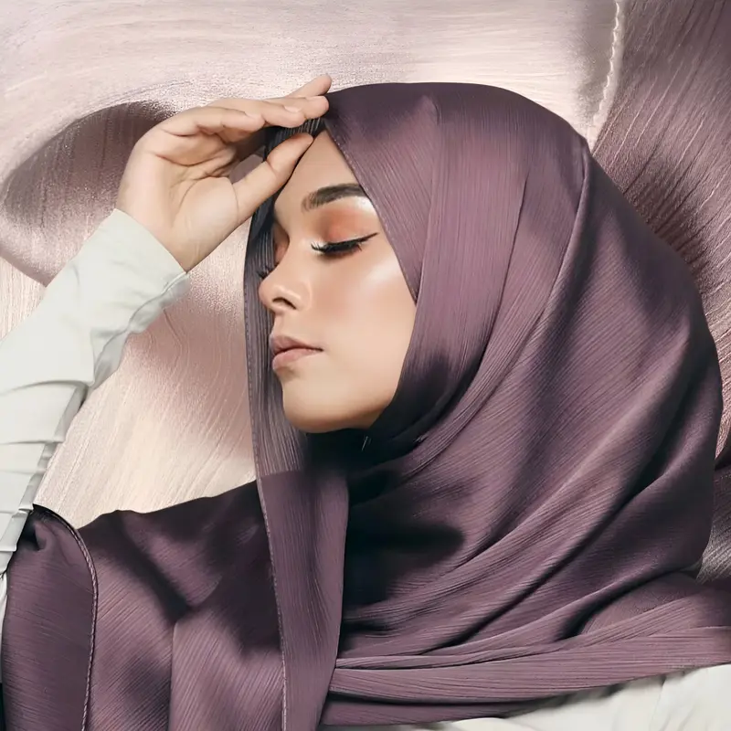JACE-PASHMINA SILK CRADENZA Credenza Polos Premium Malay Silk Texture Shawl Rayya Satin Glossy Cardenza Jahit Tepi 0